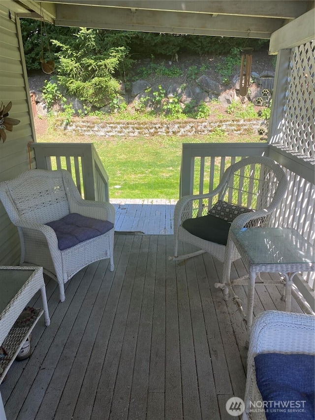 view of wooden terrace