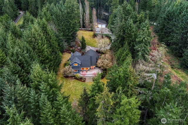 22789 S Kingston Rd NE, Kingston, WA 98346 - drone / aerial view featuring a forest view