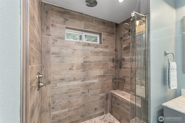 22789 S Kingston Rd NE, Kingston, WA 98346 - bathroom featuring a shower stall and vanity