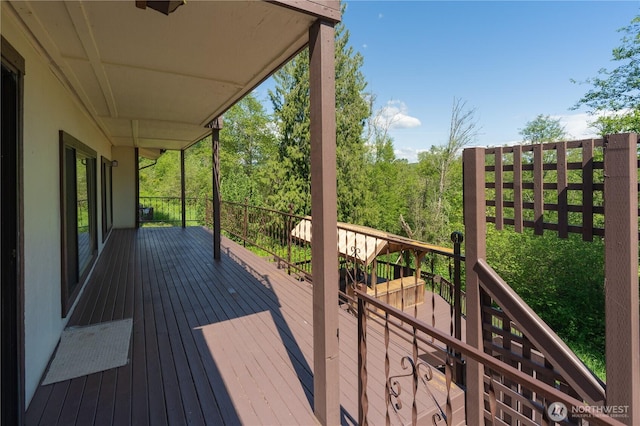 view of deck