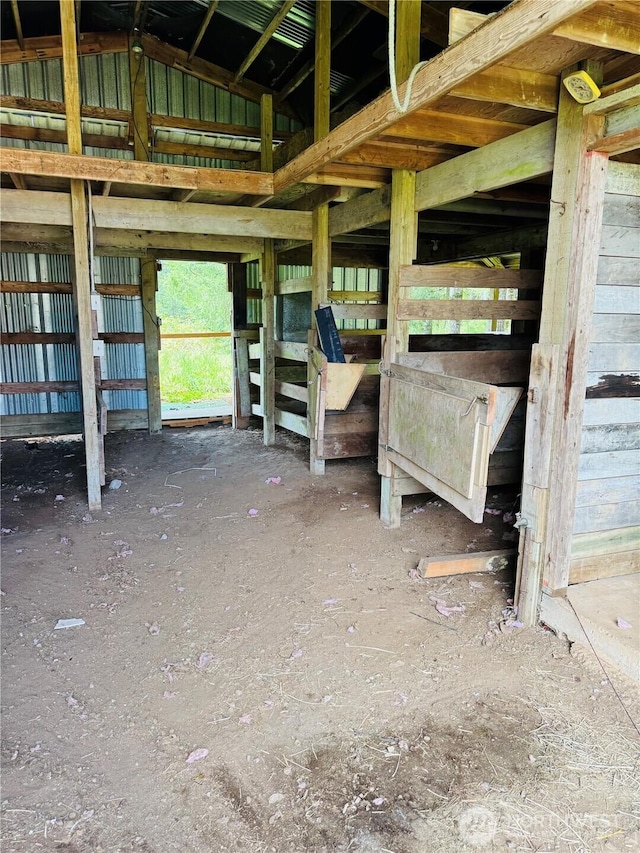 view of horse barn