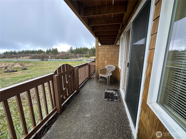 view of balcony