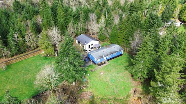 aerial view with a view of trees