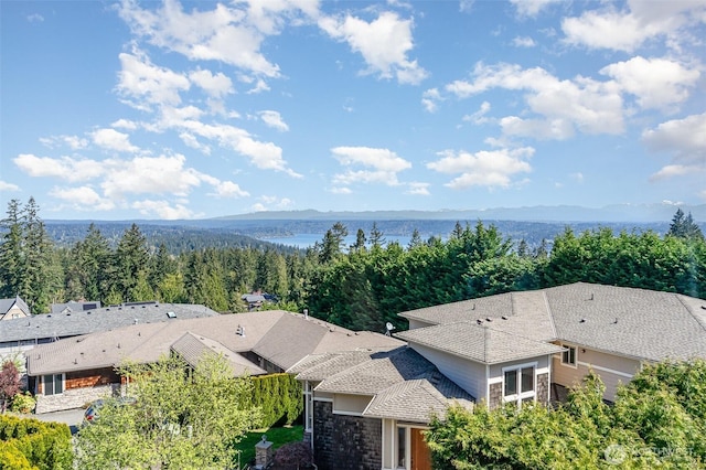15832 SE 45th St, Bellevue, WA 98006 - drone / aerial view featuring a view of trees