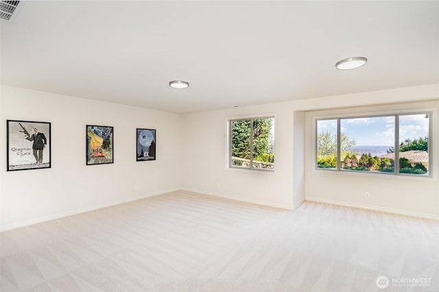 15832 SE 45th St, Bellevue, WA 98006 - unfurnished room with visible vents, light carpet, and baseboards