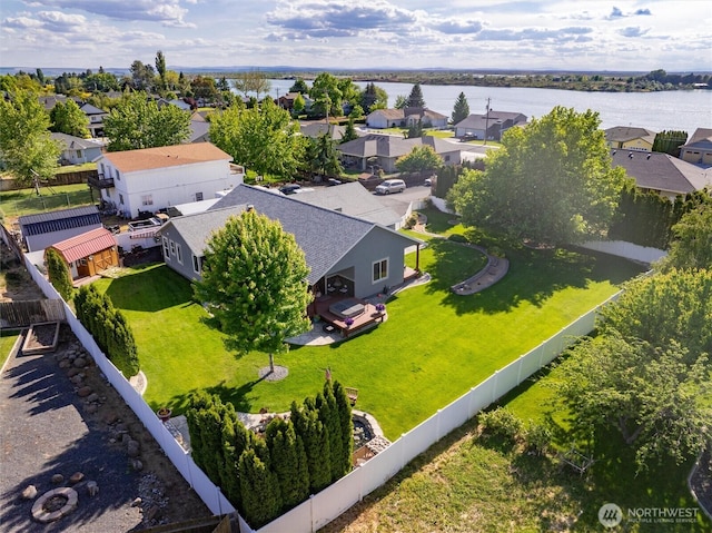 3609 Lakeshore Dr, Moses Lake, WA 98837 - aerial view of residential area with a large body of water