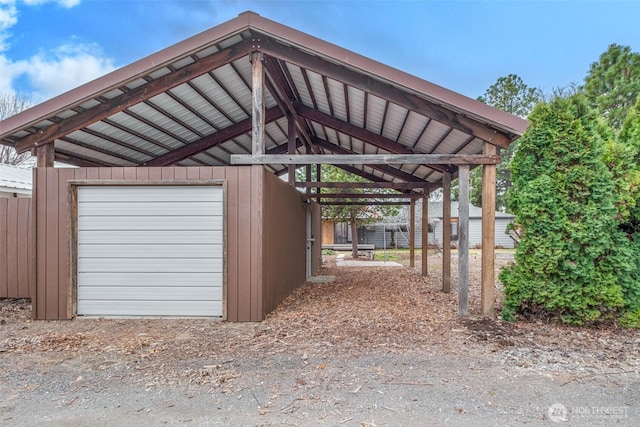 exterior space featuring an outdoor structure