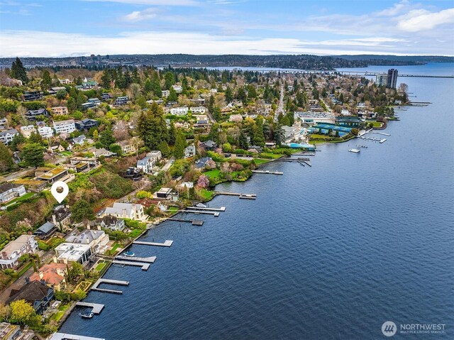 463 39th Ave E, Seattle, WA 98112 - birds eye view of property with a water view