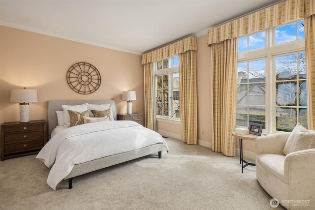 463 39th Ave E, Seattle, WA 98112 - carpeted bedroom with crown molding and baseboards