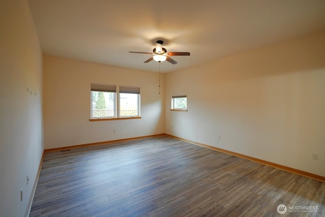 230 Choice Loop, Sequim, WA 98382 - empty room featuring ceiling fan and wood finished floors