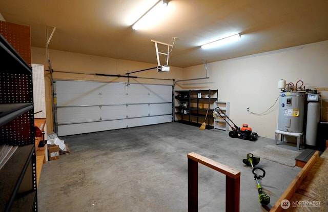 230 Choice Loop, Sequim, WA 98382 - garage with water heater and a garage door opener