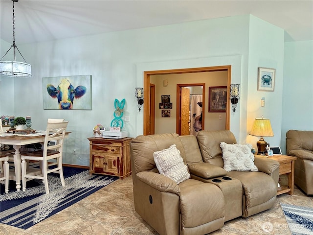 view of living area