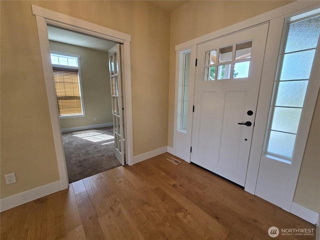 90 Broadmoor St, Sequim, WA 98382 - entrance foyer with wood-type flooring and baseboards