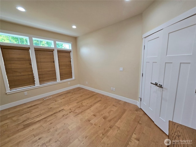 90 Broadmoor St, Sequim, WA 98382 - spare room with light wood-style flooring, recessed lighting, and baseboards