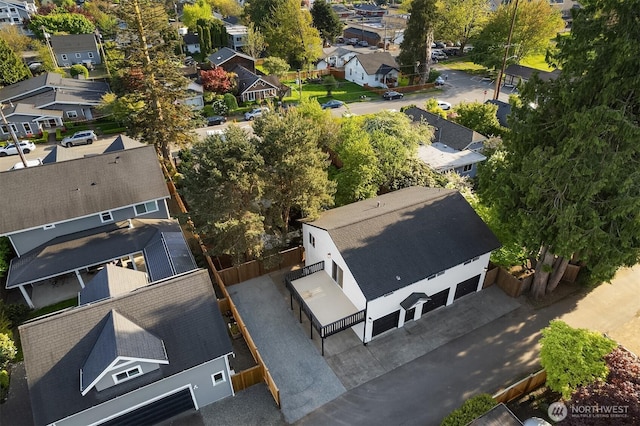 birds eye view of property featuring a residential view