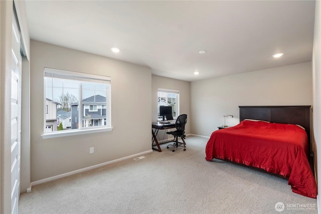 26334 203rd Pl SE, Covington, WA 98042 - carpeted bedroom with recessed lighting and an office area