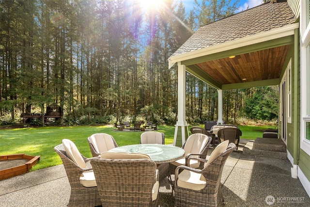 27909 SE 268th St, Ravensdale, WA 98051 - view of patio with outdoor dining area