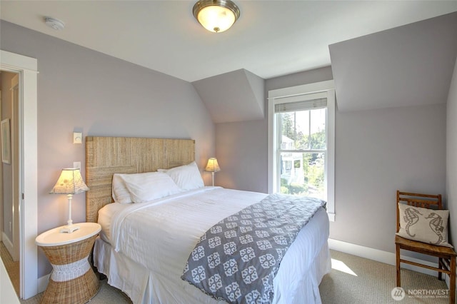 32 Madison Ln, Pacific Beach, WA 98571 - bedroom featuring carpet and lofted ceiling