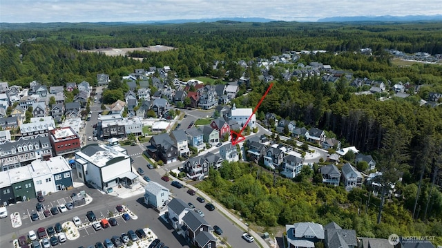 32 Madison Ln, Pacific Beach, WA 98571 - aerial view of property's location featuring a heavily wooded area