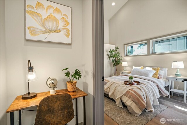 2324 NE 128th St, Seattle, WA 98125 - bedroom featuring wood finished floors and recessed lighting