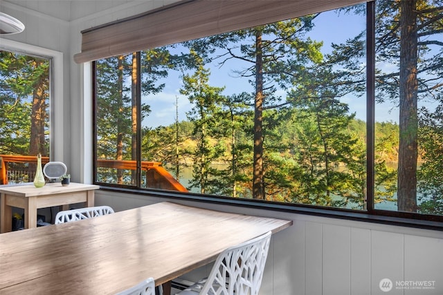 view of sunroom