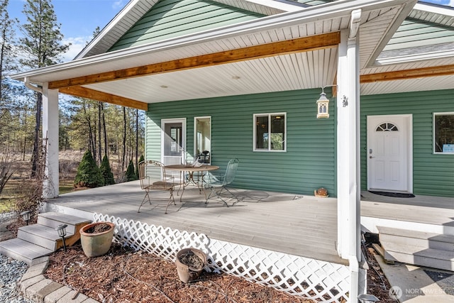 11320 S Stangland Rd, Medical Lake, WA 99022 - view of wooden terrace