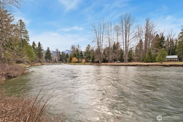 property view of water with a mountain view