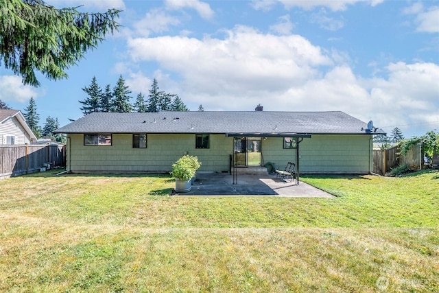 2302 126th Avenue Ct E, Edgewood, WA 98372 - rear view of property with a patio and roof with shingles