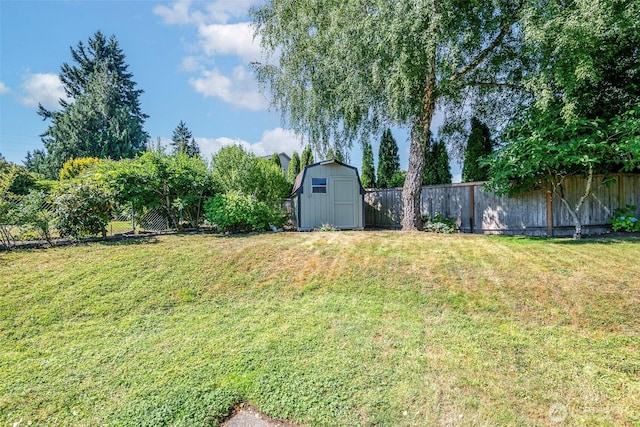 2302 126th Avenue Ct E, Edgewood, WA 98372 - fenced backyard with a storage unit