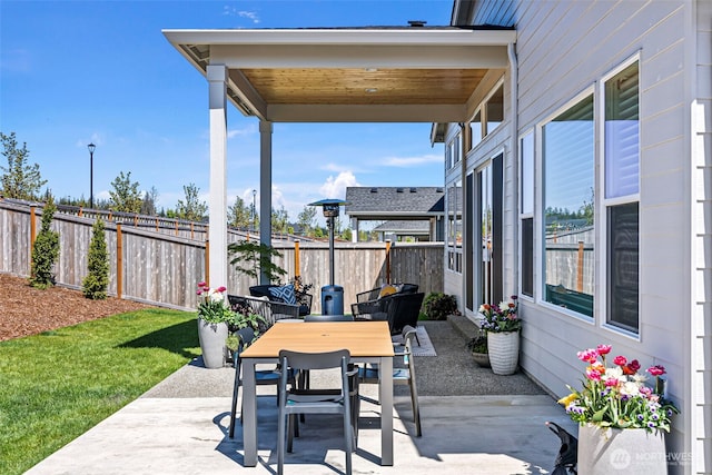 6346 Marymere Rd SW, Port Orchard, WA 98367 - view of patio / terrace featuring outdoor dining area and a fenced backyard