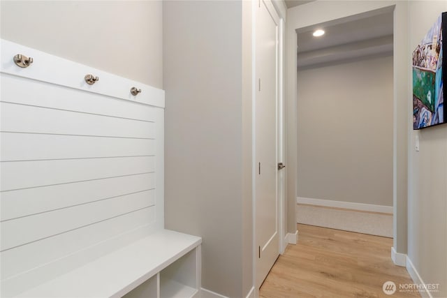 6346 Marymere Rd SW, Port Orchard, WA 98367 - mudroom with light wood-type flooring and recessed lighting
