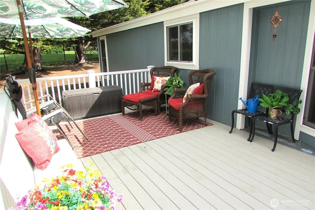 view of deck