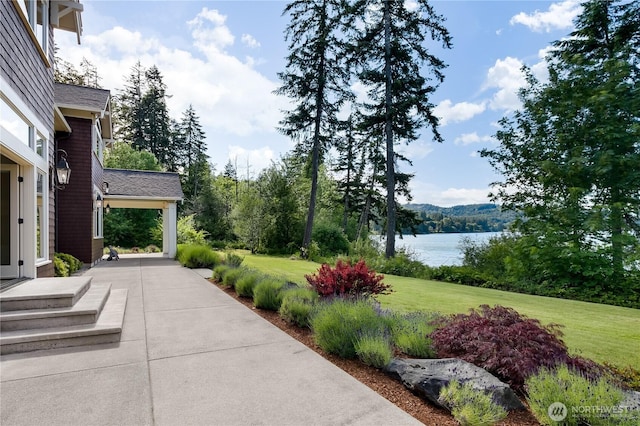 1220 Madrona Beach Rd NW, Olympia, WA 98502 - view of yard featuring a water view