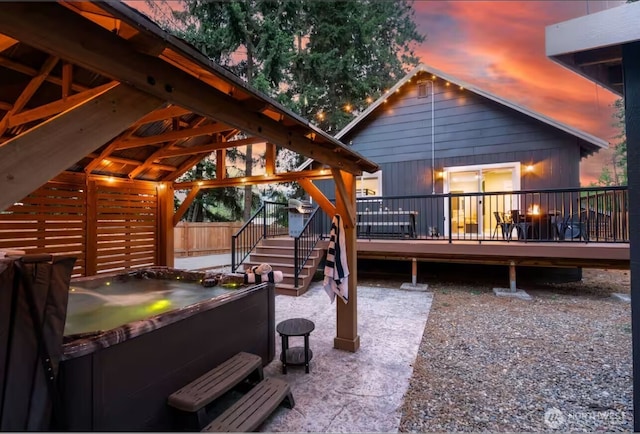 417 W 2nd St, Cle Elum, WA 98922 - exterior space featuring a deck, a gazebo, and fence