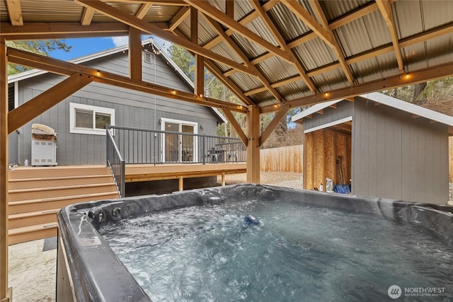417 W 2nd St, Cle Elum, WA 98922 - exterior space featuring a hot tub