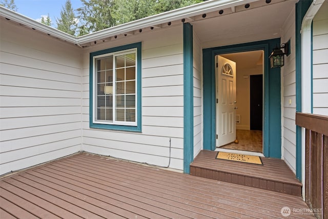 view of exterior entry