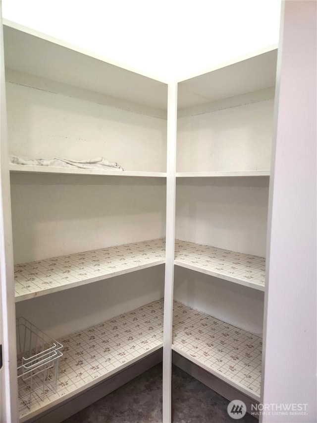 view of storage area