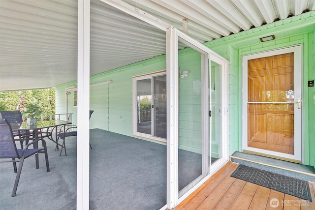 11436 SE 208th St Unit 33, Kent, WA 98031 - property entrance with concrete block siding and outdoor dining area