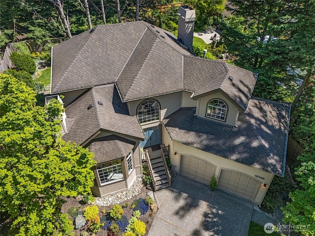 drone / aerial view
