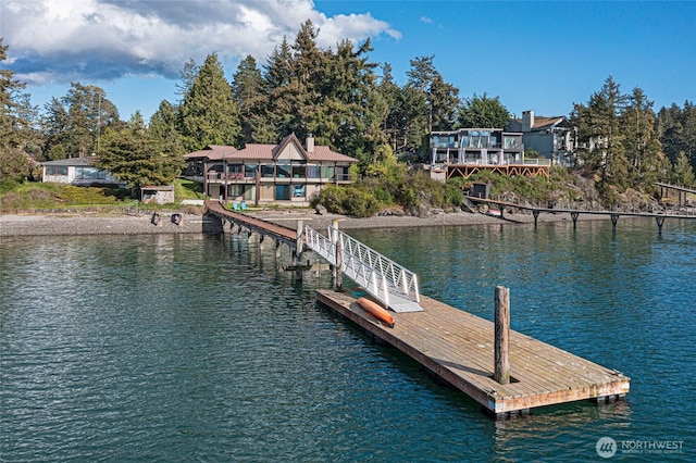 458 De Haro Ln, Friday Harbor, WA 98250 - dock area featuring a water view