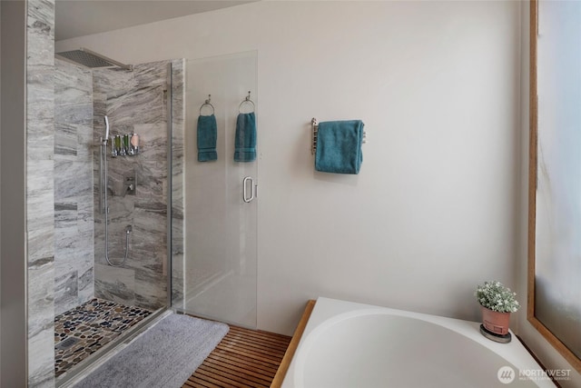 458 De Haro Ln, Friday Harbor, WA 98250 - full bathroom featuring a shower stall and a bath
