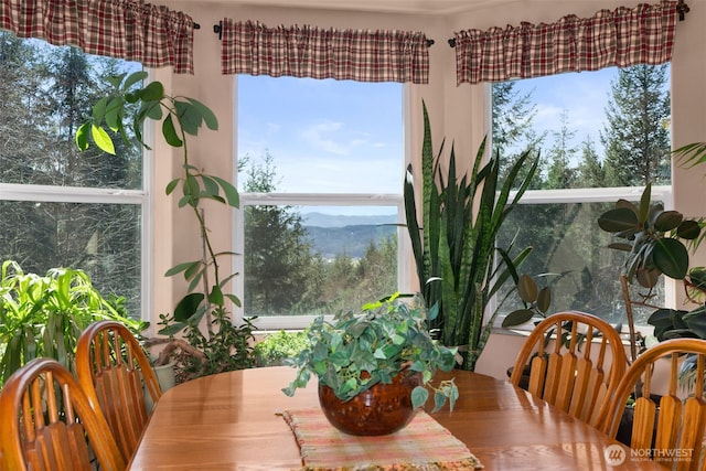 view of dining space