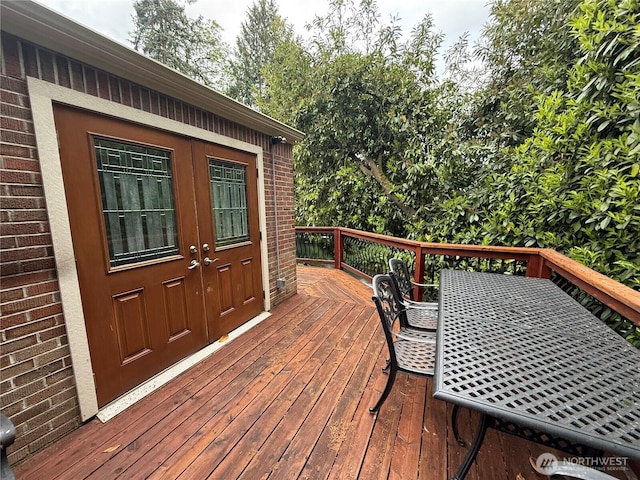 6722 River Rd E, Puyallup, WA 98371 - deck featuring french doors