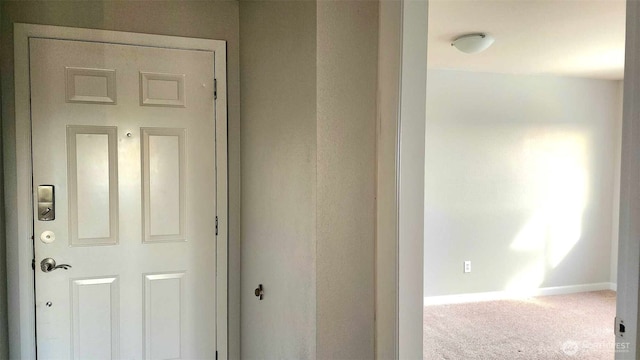 485 SW Bayshore Dr Unit C301, Oak Harbor, WA 98277 - corridor with carpet floors and baseboards