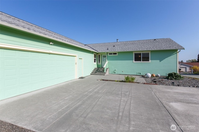 305 W Eunice St, Sequim, WA 98382 - single story home featuring driveway, roof with shingles, and a garage