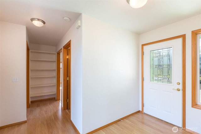 305 W Eunice St, Sequim, WA 98382 - entryway with baseboards and light wood-type flooring