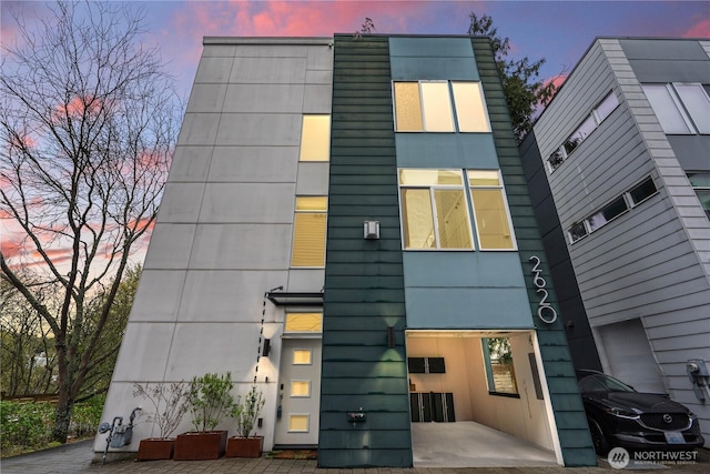 2620 SW Nevada St, Seattle, WA 98126 - view of back of house at dusk