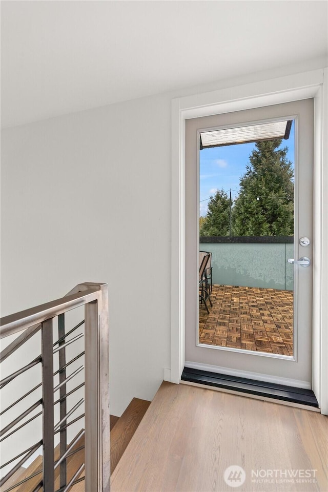 2620 SW Nevada St, Seattle, WA 98126 - doorway featuring wood finished floors and plenty of natural light