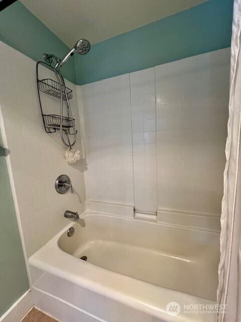 123 Queen Anne Ave N Unit 405, Seattle, WA 98109 - bathroom featuring shower / bathtub combination with curtain