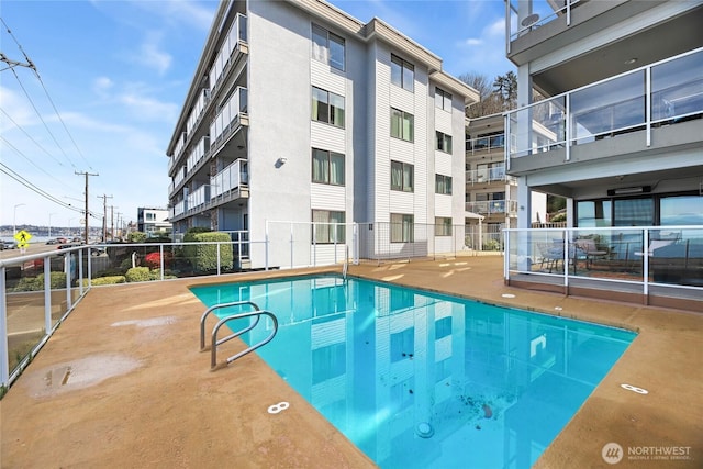 pool with fence
